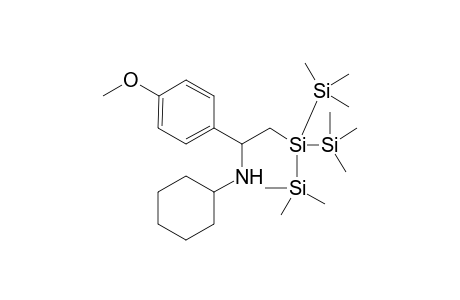 N-(2-(1,1,1,3,3,3-hexamethyl-2-(trimethylsilyl)trisilan-2-yl)-1-(4-methoxyphenyl)ethyl)cyclohexanamine