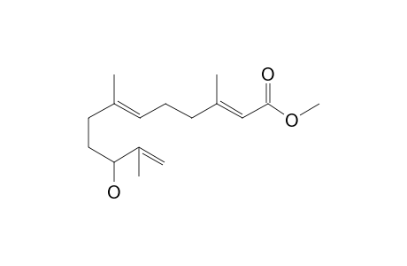 METHYL-(+)-(2E,6E,10-XI)-10-HYDROXY-3,7,11-TRIMETHYL-DODECA-2,6,11-TRIENOATE