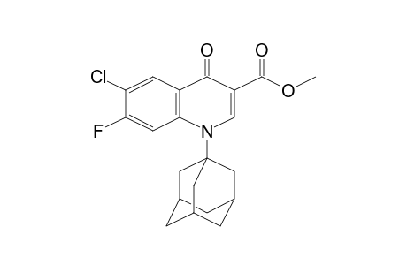 1-Adamantan-1-yl-6-chloro-7-fluoro-4-oxo-1,4-dihydroquinoline-3-carboxylic acid,N methyl ester