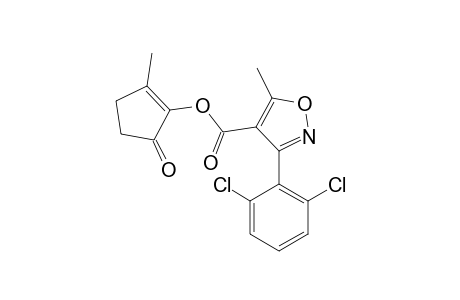 3-(2,6-dichlorophenyl)-5-methyl-4-isoxazolecarboxylic acid, 2-methyl-5-oxo-1-cyclopenten-1-yl ester