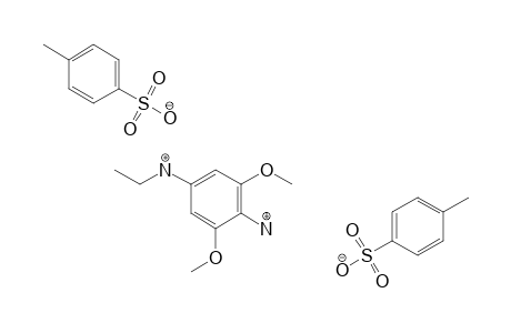 N1-ethyl-3,5-dimethoxybenzene-1,4-diaminium 4-methylbenzenesulfonate