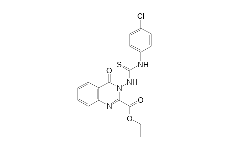 3-[3-(p-chlorophenyl)-2-thioureido]-3,4-dihydro-4-oxo-2-quinazoline carboxylic acid, ethyl ester