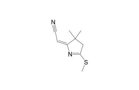 (2E)-2-(4,4-dimethyl-2-methylsulfanyl-3H-pyrrol-5-ylidene)acetonitrile