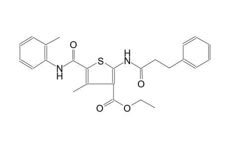 ethyl 4-methyl-2-[(3-phenylpropanoyl)amino]-5-(2-toluidinocarbonyl)-3-thiophenecarboxylate