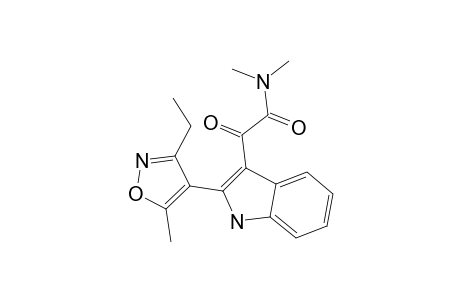 2-[2-(3-ethyl-5-methyl-isoxazol-4-yl)-1H-indol-3-yl]-2-keto-N,N-dimethyl-acetamide