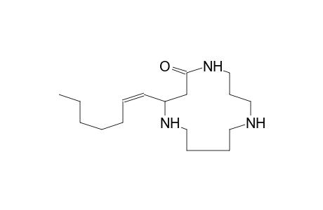 1,5,9-TRIAZACYCLOTRIDECAN-4-ONE, 2-(1-HEPTENYL)-