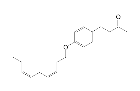 4-(4-(((3Z,6Z)-nona-3,6-dien-1-yl)oxy)phenyl)butan-2-one