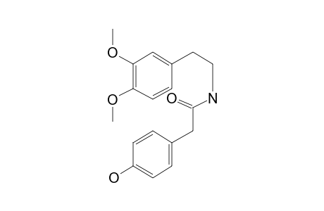 Phenacetic amide, 4-hydroxy-N-[2-[3,4-dimethoxyphenyl]ethyl]-