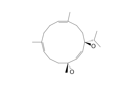 SARCOPHYTOL-T;(1R*,4E,8E,12S*,13E)-CEMBrA-4,8,13-TRIENE-1,12-DIOL