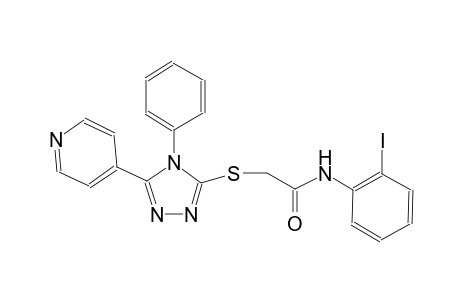 N-(2-iodophenyl)-2-{[4-phenyl-5-(4-pyridinyl)-4H-1,2,4-triazol-3-yl]sulfanyl}acetamide