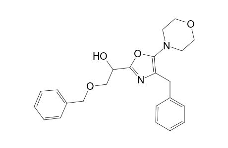 1-(4-benzyl-5-morpholino-oxazol-2-yl)-2-benzyloxy-ethanol