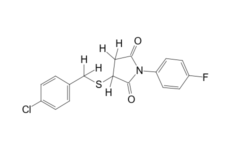 2-[(p-chlorobenzyl)thio]-N-(p-fluorophenyl)succinimide