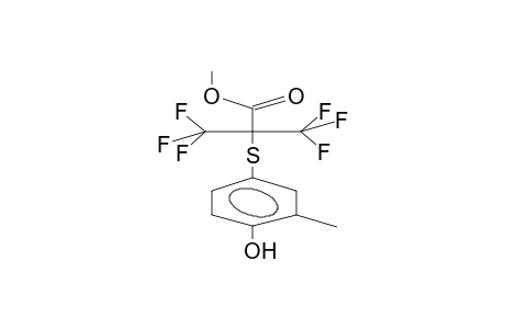 3,3,3-Trifluoro-2-(4-hydroxy-3-methyl-phenylsulfanyl)-2-trifluoromethyl-propionic acid methyl ester