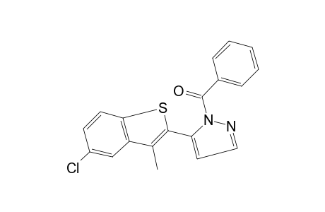 1-benzoyl-5-(5-chloro-3-methylbenzo[b]thien-2-yl)pyrazole