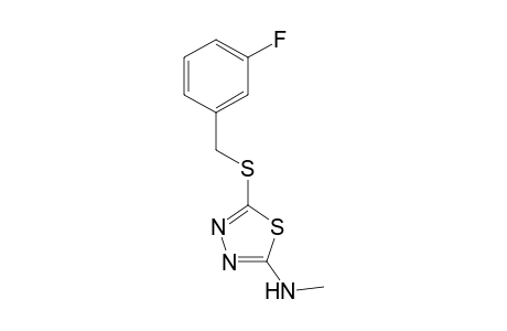 1,3,4-Thiadiazol-2-amine, 5-[[(3-fluorophenyl)methyl]thio]-N-methyl-