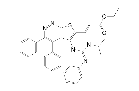 6-(2-Ethoxycarbonylvinyl)-5-(N'-isopropyl-N''-phenylguanidino)-3,4-diphenylthieno[2,3-C]pyridazine