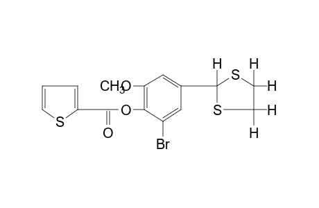 2-thiophenecarboxylic acid, 2-bromo-4-(1,3-dithiolan-2-yl)-6-methoxyphenyl ester