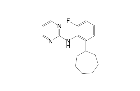 N-(2-Cycloheptyl-6-fluorophenyl)pyrimidin-2-amine