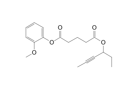 Glutaric acid, hex-4-yn-3-yl 2-methoxyphenyl ester