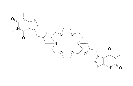 1,10-bis-[3-(1,3-Dimethyl-2,6-dioxo-1,2,3,6-tetrahydropurin-7-yl-)-2-hydroxypropyl]-diaza-18-crown-6