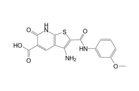 3-amino-2-[(3-methoxyanilino)carbonyl]-6-oxo-6,7-dihydrothieno[2,3-b]pyridine-5-carboxylic acid