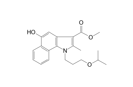 5-Hydroxy-1-(3-isopropoxy-propyl)-2-methyl-1H-benzo[g]indole-3-carboxylic acid methyl ester