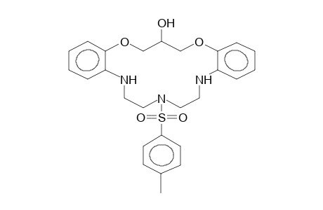 15-HYDROXY-7-TOSYL-2,3:11,12-DIBENZO-1,13-DIOXA-4,7,10-TRIAZACYCLOHEXADECANE