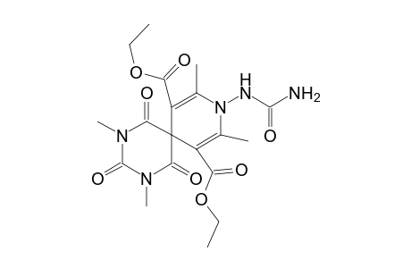 Diethyl 9-[(aminocarbonyl)amino]-2,4,8,10-tetramethyl-1,3,5-trioxo-2,4,9-triazaspiro[5.5]undeca-7,10-diene-7,11-dicarboxylate