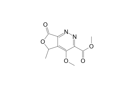 5,7-Dihydro-7H-3-methoxycarbonyl-4-methoxy-5-methyl-7-oxo-furo(3,4-E)pyradizine
