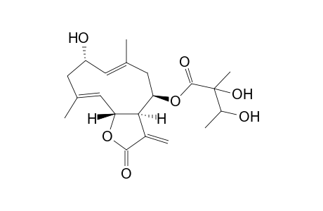 EUPACHINILIDE-H;8-BETA-(2ï,3ï-DIHYDROXY-2ï-METHYLBUTANOXY)-2-ALPHA-HYDROXY-6-BETA-H,7-ALPHA-H-GERMARCA-1(10)-E,4-E,11(13)-TRIENE-6,12-OLIDE