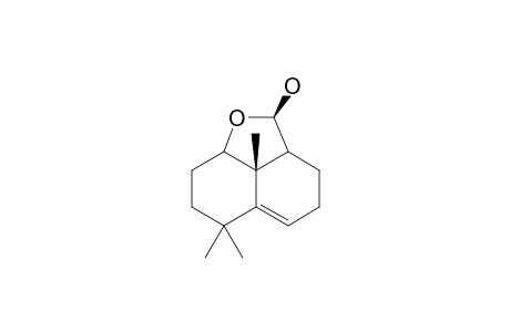 (-)-2.beta.-Hydroxy-2a.beta.,3,4,6,7,8,8a.beta.,8b.beta.-Octahydro-6,6,8b.beta.-trimethyl-2H-naphtho[1,8-bc]furan