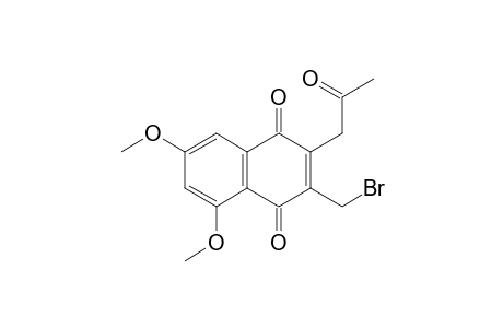 2-Acetonyl-3-(bromomethyl)-5,7-dimethoxy-1,4-naphthoquinone