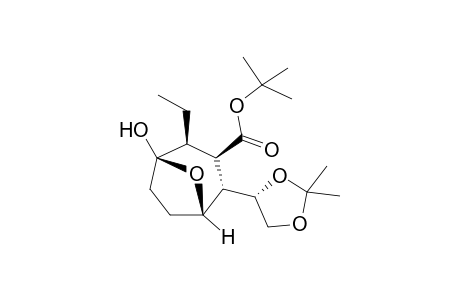 (1R,2S,3S,4S,5S,4'S)-tert-butyl-2-Ethyl-1-hydroxy-4-(2',2'-dimethyl-1',3'-dioxolan-4'-yl)-8-oxabicyclo[3.2.1]octane-3-carboxylate