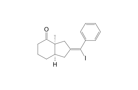 rel-(3aS,7aR,E)-2-(Iodo(phenyl)methylene)-3a-methylhexahydro-1H-inden-4(2H)-one