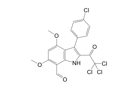 3-(4-Chlorophenyl)-7-formyl-4,6-dimethoxy-2-trichloroacetylindole