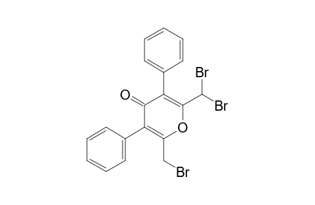 6-Bromomethyl-2-dibromomethyl-3,5-diphenyl-4-H-pyran-4-one