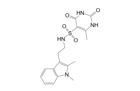 N-[2-(1,2-dimethyl-3-indolyl)ethyl]-6-methyl-2,4-dioxo-1H-pyrimidine-5-sulfonamide