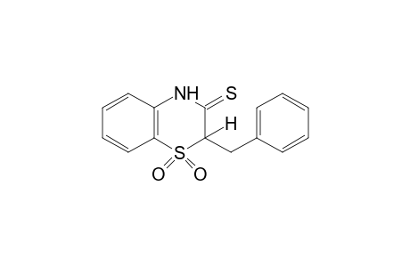 2-benzyl-2H-1,4-benzothiazine-3(4H)-thione, 1,1-dioxide