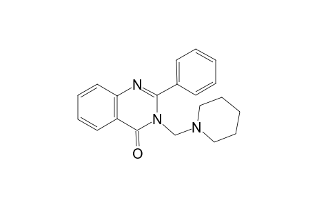 2-Phenyl-3-(1-piperidinylmethyl)-4(3H)-quinazolinone