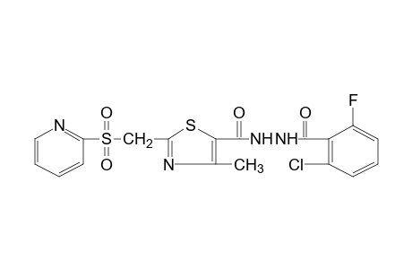 1-(2-chloro-6-fluorobenzoyl)-2-{{4-methyl-2-{[(2-pyridyl)sulfonyl]methyl}-5-thiazolyl}carbonyl]hydrazine