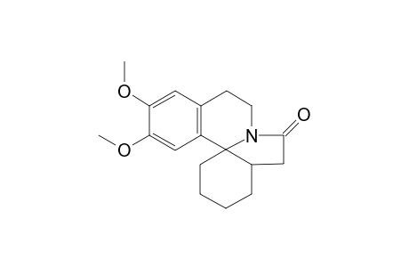 11,12-dimethoxy-1,2,3,4,4a,5,8,9-octahydroindolo[7a,1-a]isoquinolin-6-one