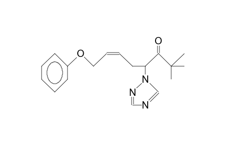 2,2-Dimethyl-4-(1,2,4-triazolyl)-8-phenoxy-cis-6-octen-3-one