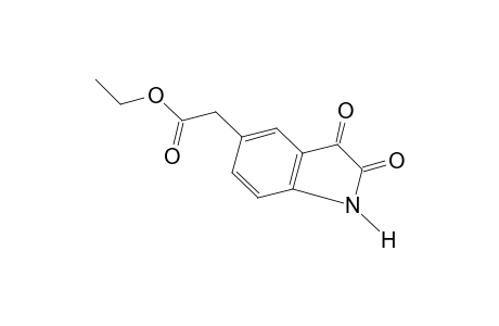 2,3-Dioxo-5-indolineacetic acid, ethyl ester