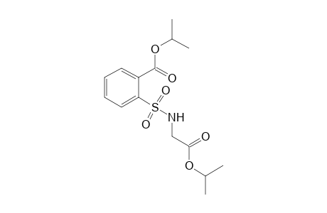 o-[(carboxymethyl)sulfamoyl]benzoic acid, diisopropyl ester