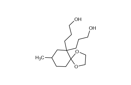 8-methyl-1,4-dioxaspiro[4,5]decane-6,6-dipropanol