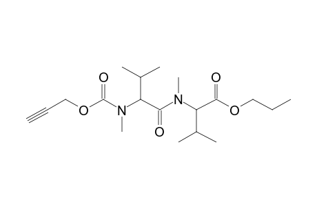 Valylvaline, N,N'-dimethyl-N'-propargyloxycarbonyl-, propyl ester