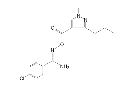p-chloro-O-[(1-methyl-3-propylpyrazol-4-yl)carbonyl]benzamidoxime