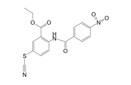 N-(p-nitrobenzoyl)-5-thiocyanatoanthranilic acid, ethyl ester