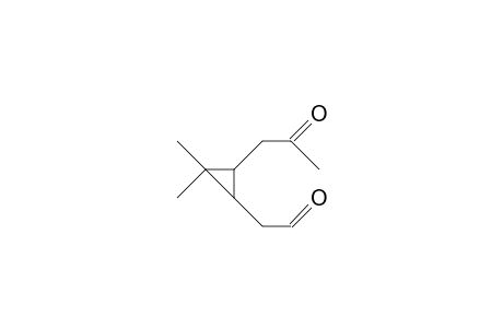 cis-3-(2-Oxo-propyl)-2,2-dimethyl-cyclopropaneacetaldehyde