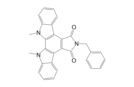 6-BENZYL-12,13-DIMETHYL-5,7,12,13-TETRAHYDROINDOLO-[2.3-A]-PYRROLO-[3.4-C]-CARBAZOLE-5,7-DIONE